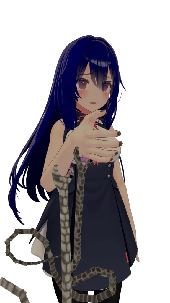 【VRChat想定】噛みつく蛇