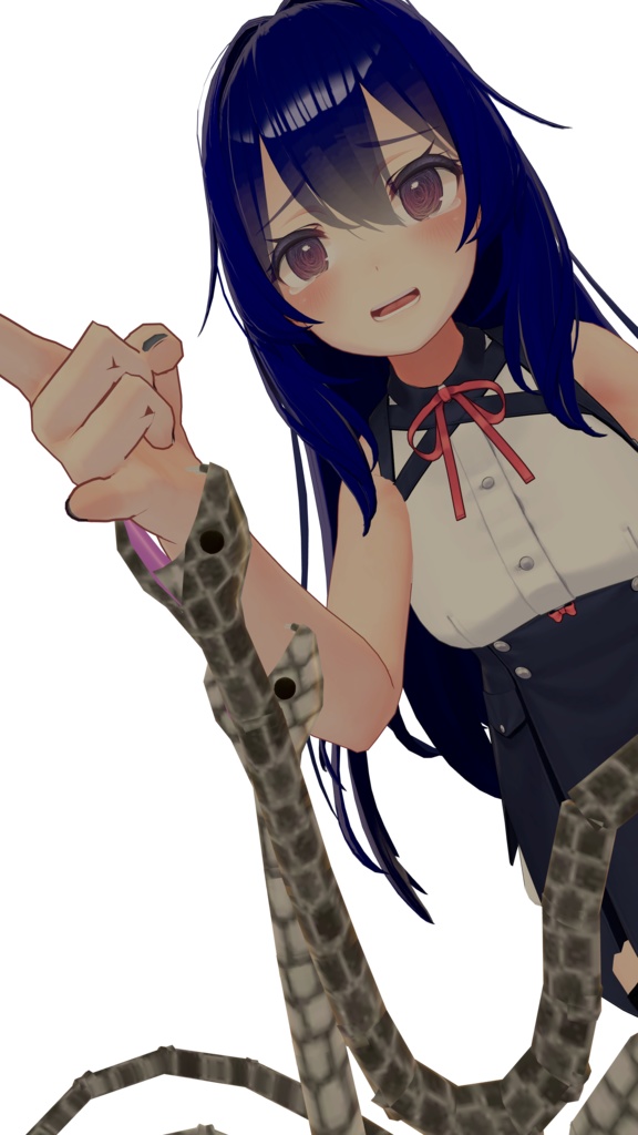 【VRChat想定】噛みつく蛇