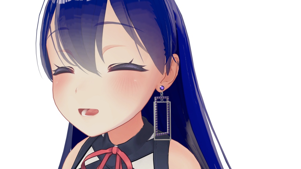 【VRChat想定】スクエアピアス