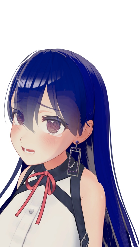 【VRChat想定】スクエアピアス