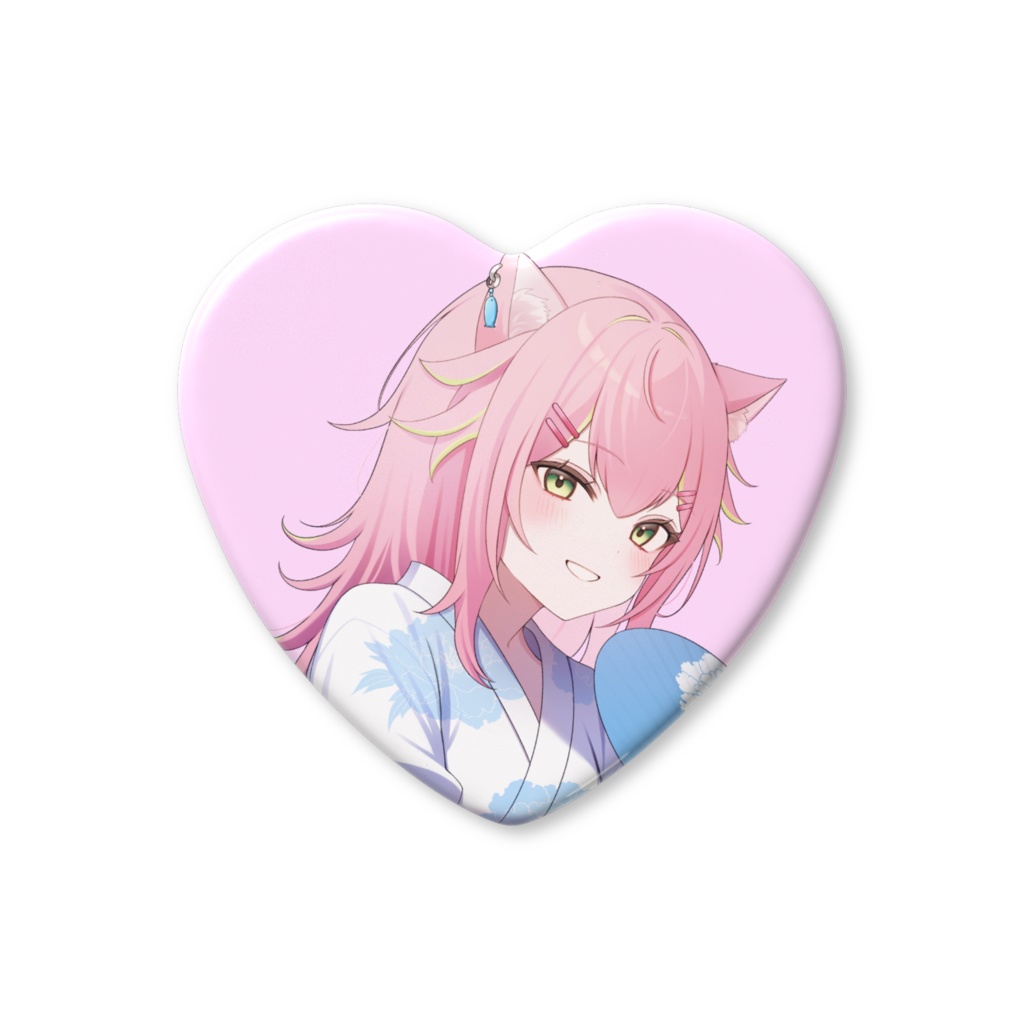 活動3周年♡ハート缶バッチ