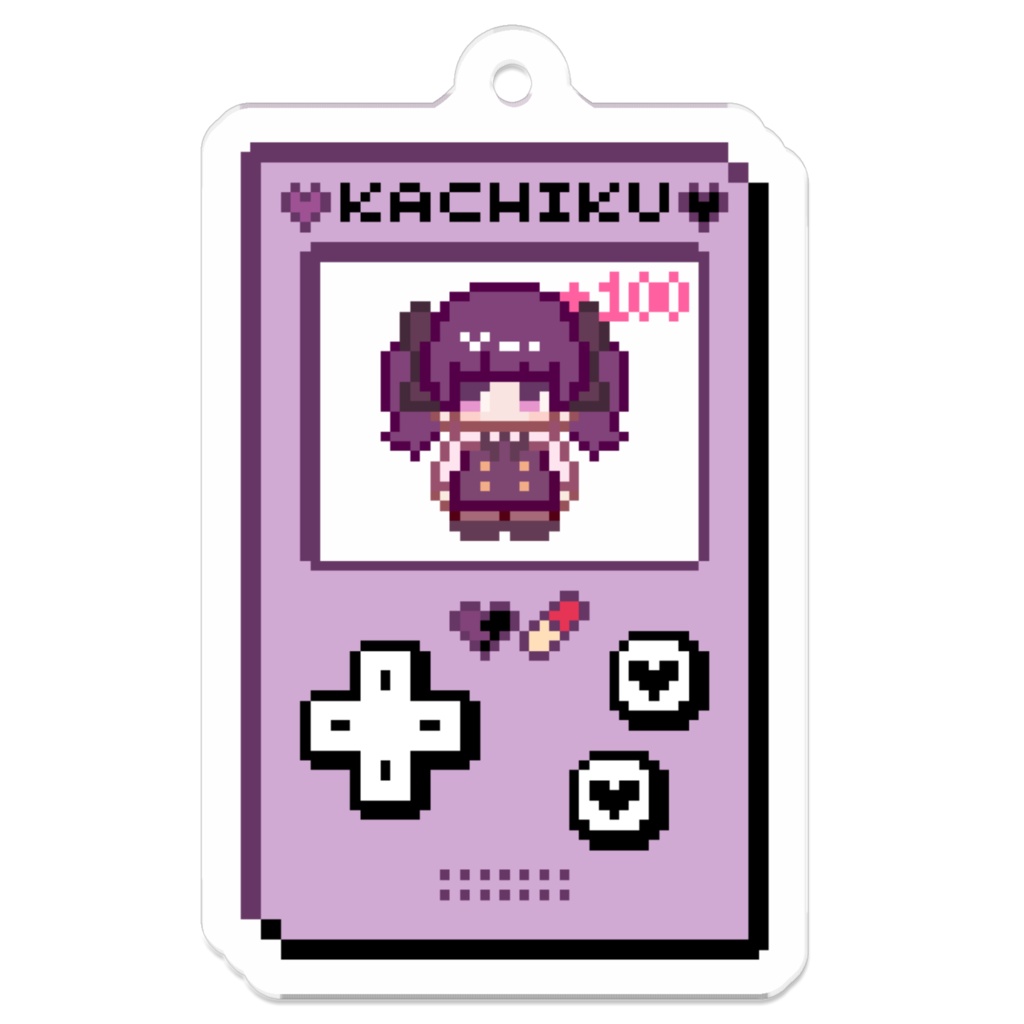 💜祝🎉家畜くん登録者100人💊記念アクリルキーホルダー🖤