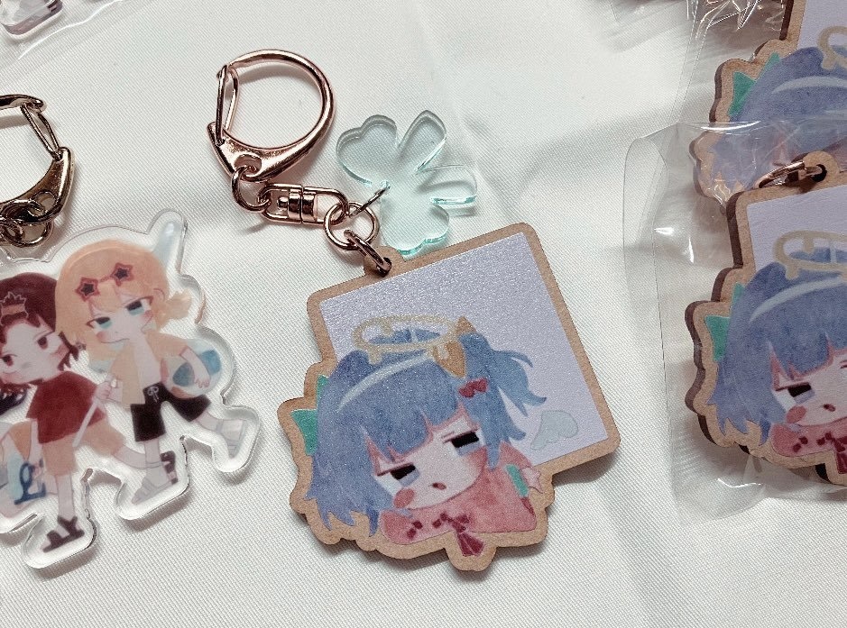 ゆめゆめ ウッドキーホルダー