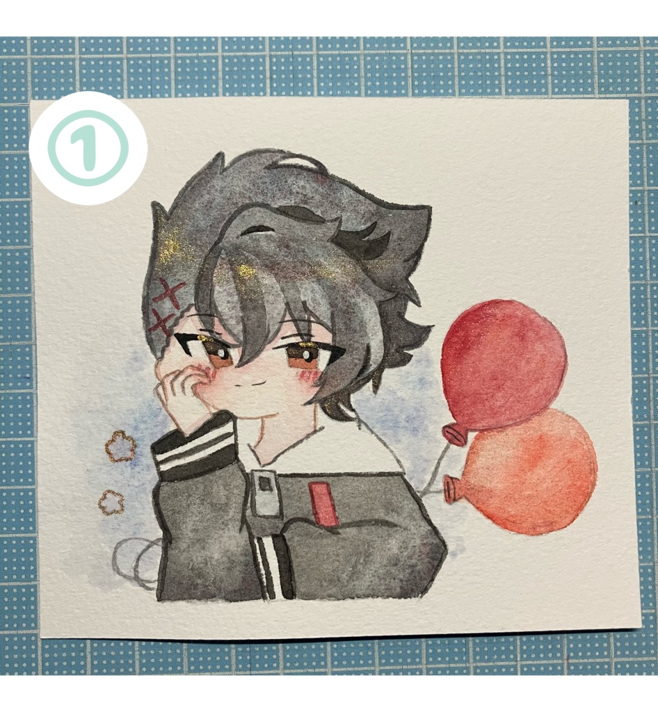 水彩原画 あたなるメンバー