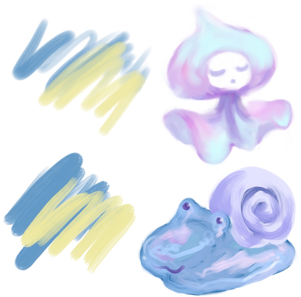 【無料DL有】procreate/筆塗りセット