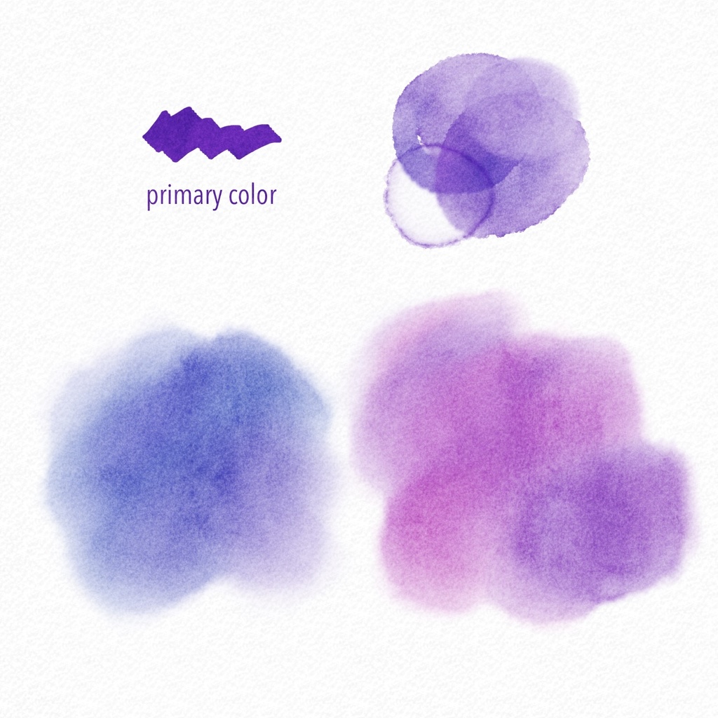 procreate/ゆれ色水彩+水彩紙