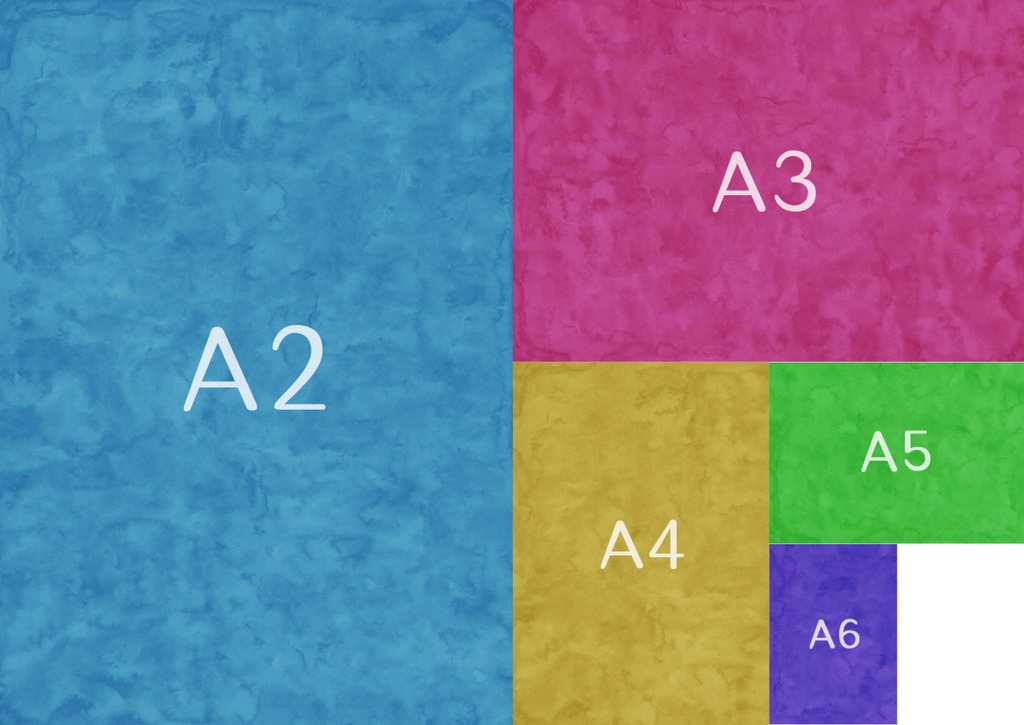 【無料DL有】procreate/psd/水彩紙テクスチャA判