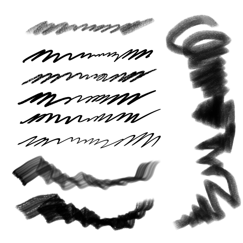 【無料DL有】procreate/無圧ブラシセット