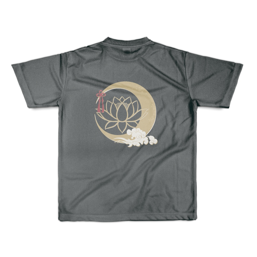 【赫狼那月】モチーフ概念フルグラフィックTシャツ(黒)