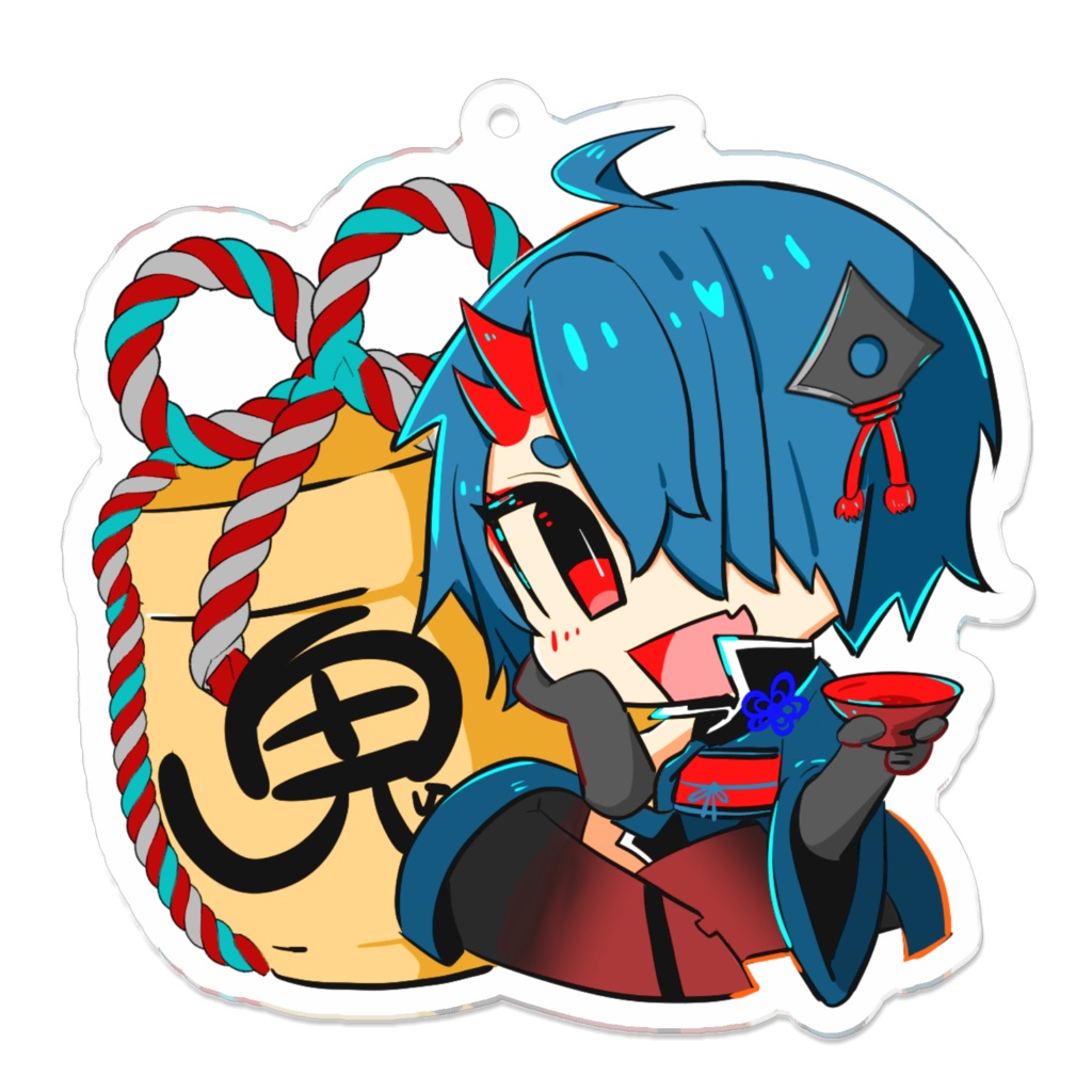 酒樽よさか【アクリルキーホルダー】