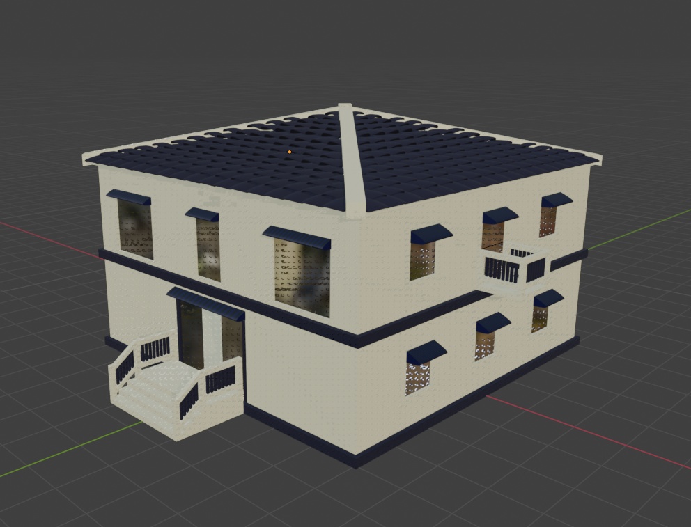 欧風スタイルの住宅建築モデル