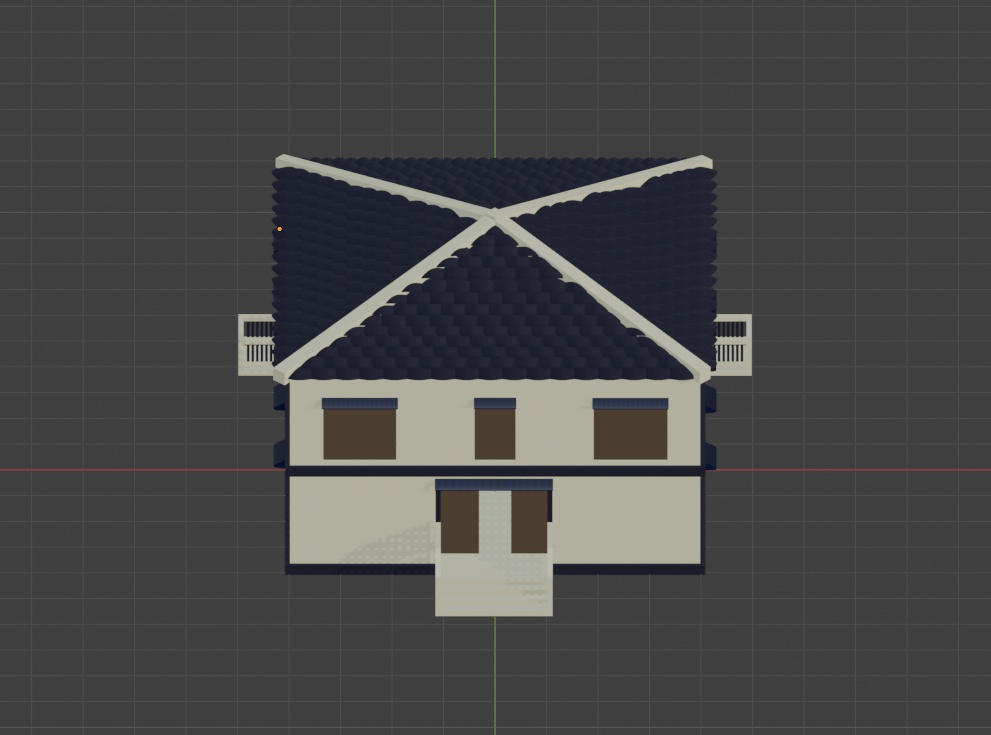 欧風スタイルの住宅建築モデル