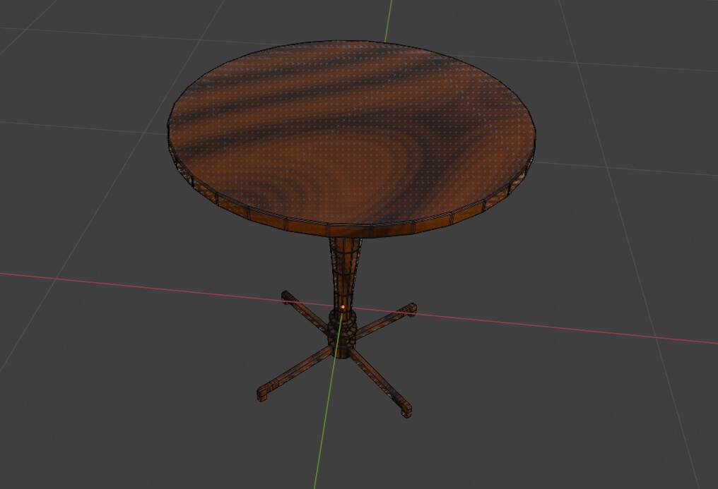 テーブル（木製）3Dモデル