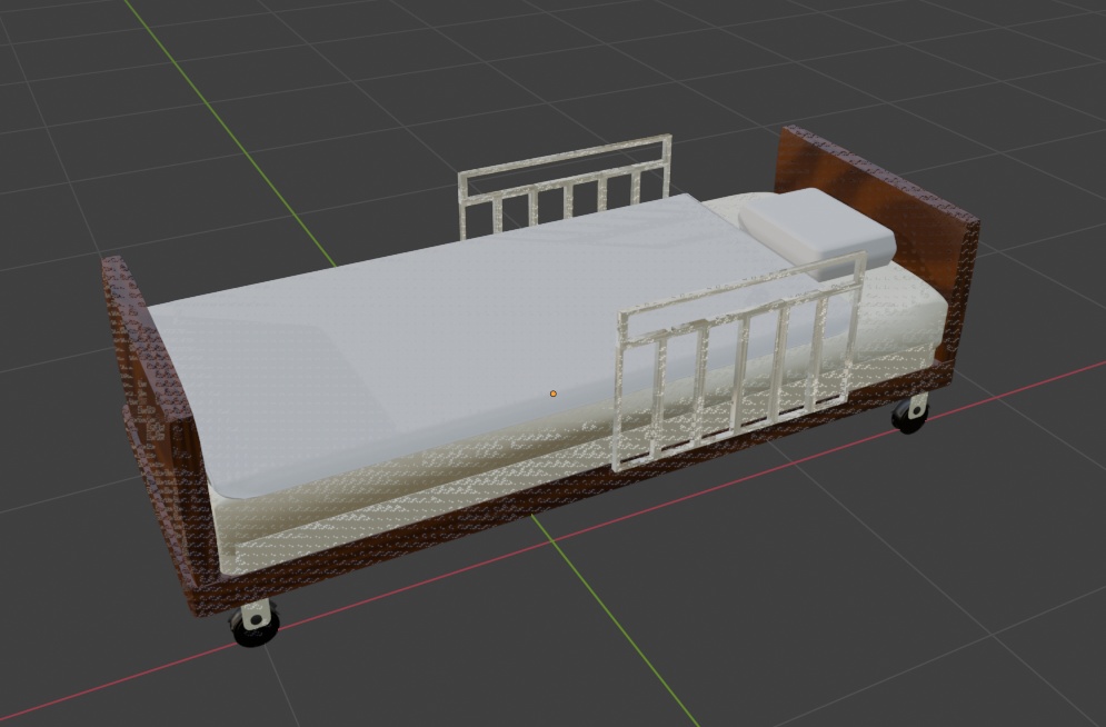 病院用ベッド 3Dモデル