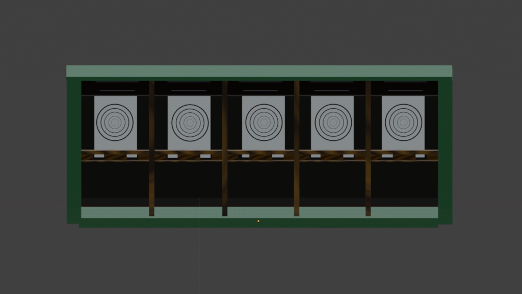シューティングレンジ（小シーン）3Dモデル