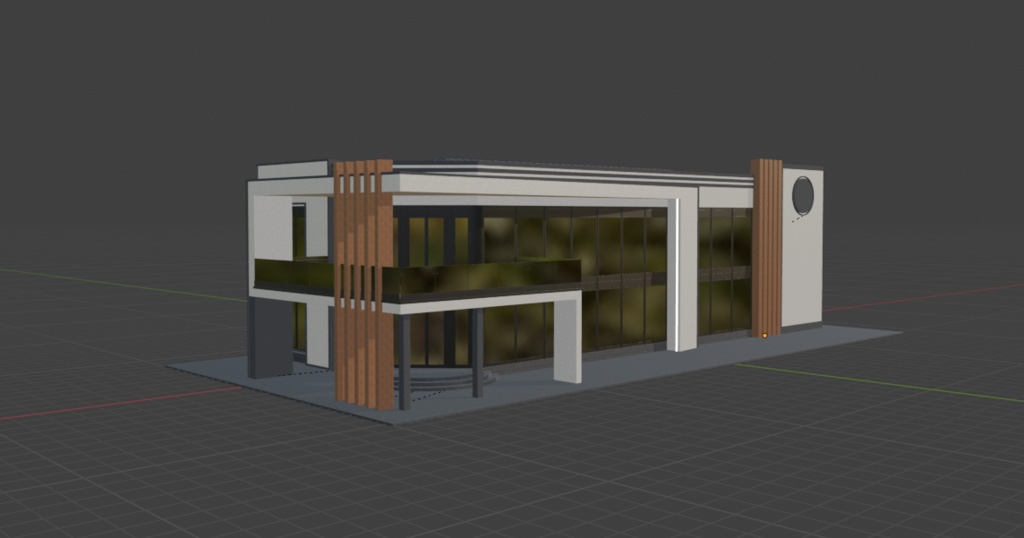 学校校舎 3Dモデル