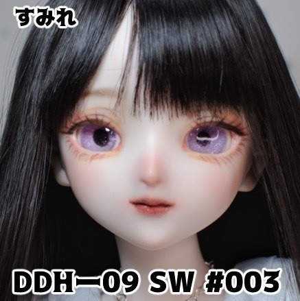 【Mecchori.】 DDH-09(SW肌)カスタムヘッド+ハンドメイドレジンアイ (すみれ)#003