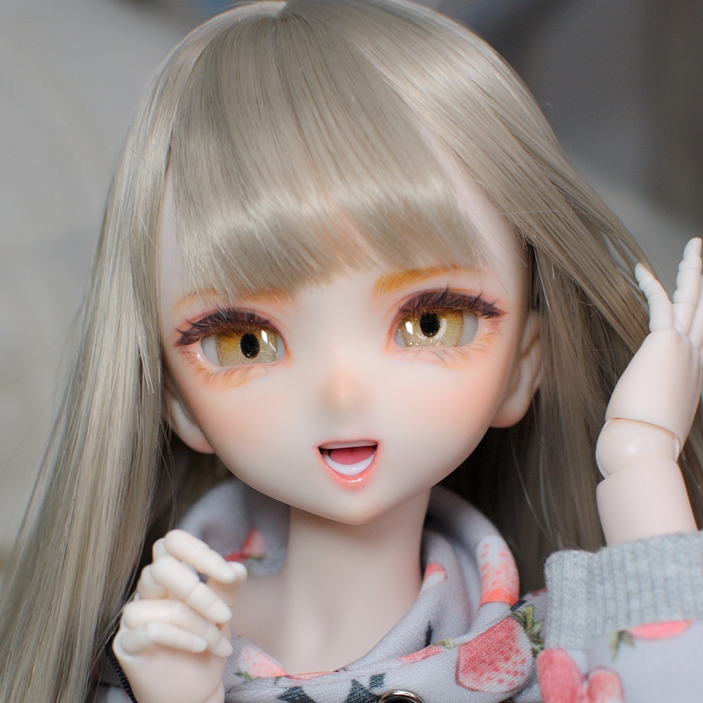 【Mecchori.】 DDH-10(SW肌)カスタムヘッド+ハンドメイドレジンアイ (ちなつ)#015