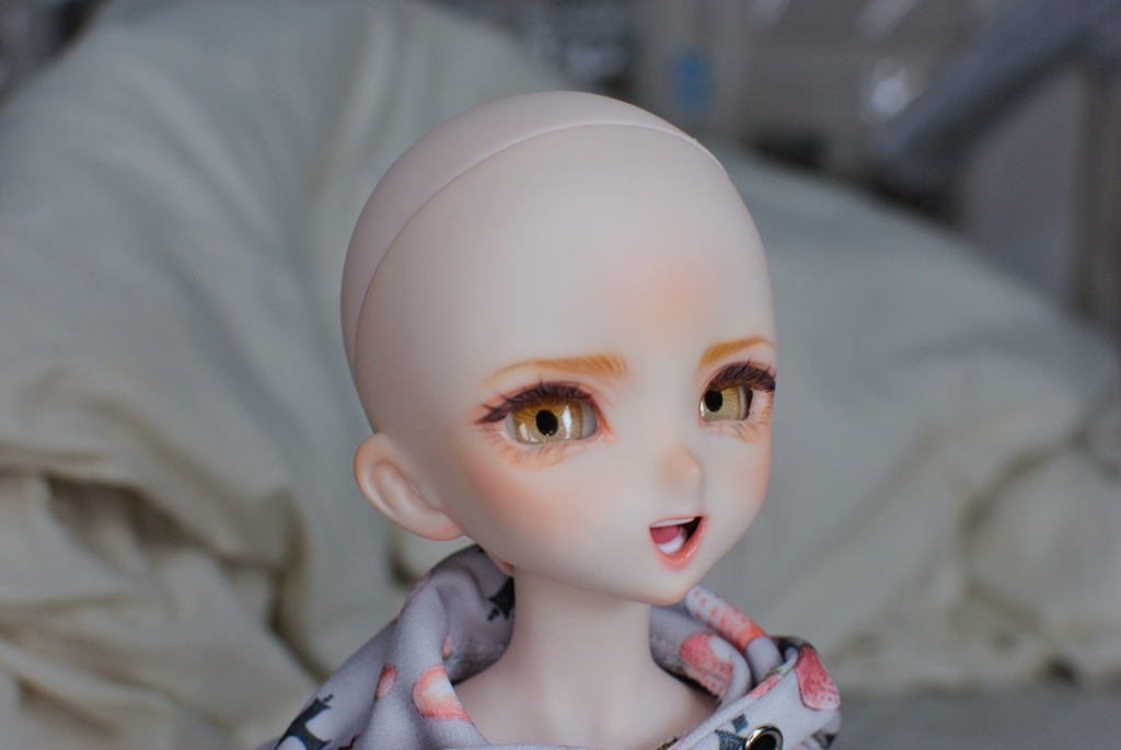 【Mecchori.】 DDH-10(SW肌)カスタムヘッド+ハンドメイドレジンアイ (ちなつ)#015