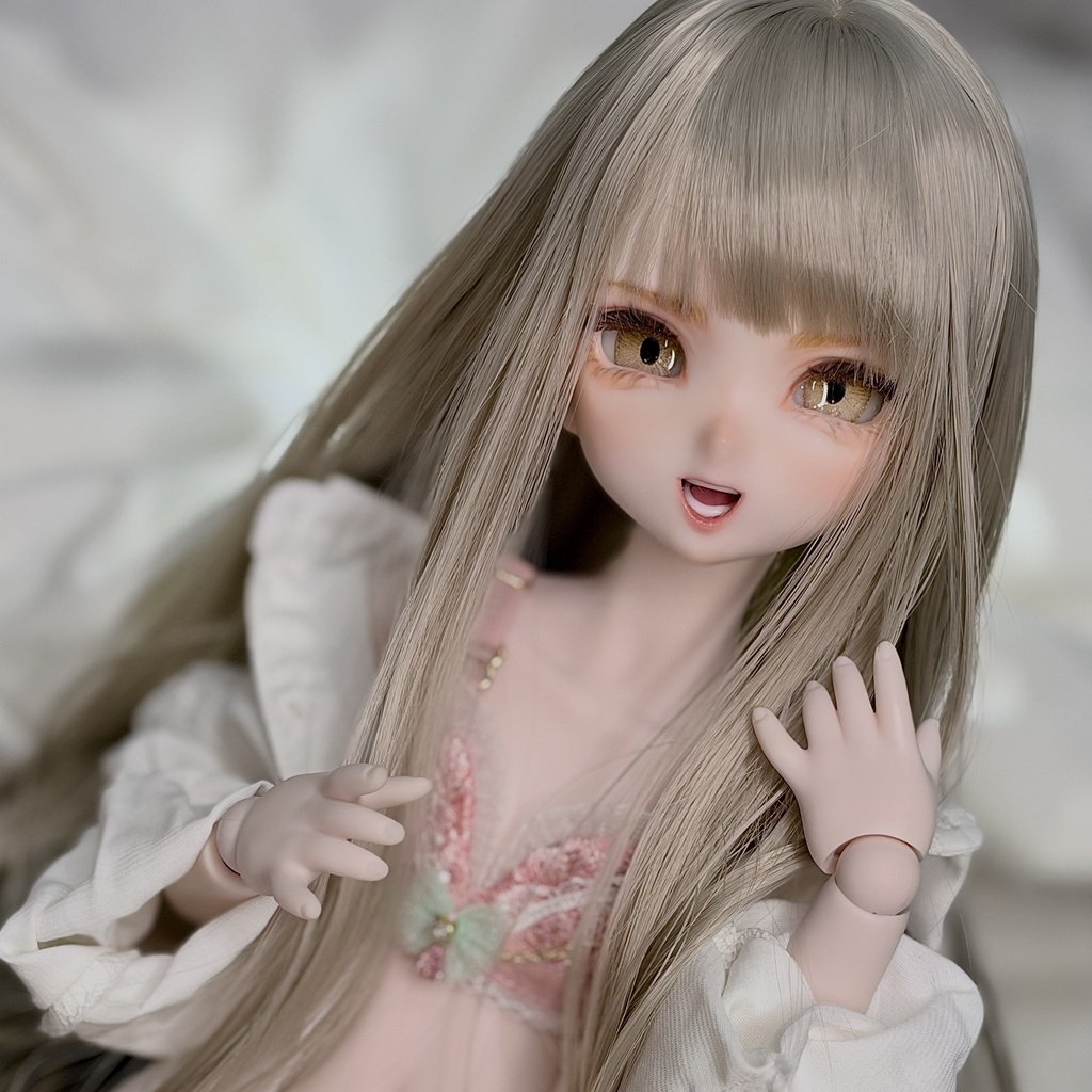 【Mecchori.】 DDH-10(SW肌)カスタムヘッド+ハンドメイドレジンアイ (ちなつ)#015