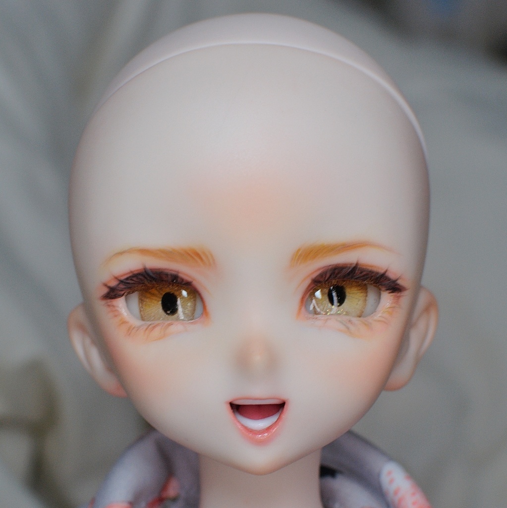 【Mecchori.】 DDH-10(SW肌)カスタムヘッド+ハンドメイドレジンアイ (ちなつ)#015