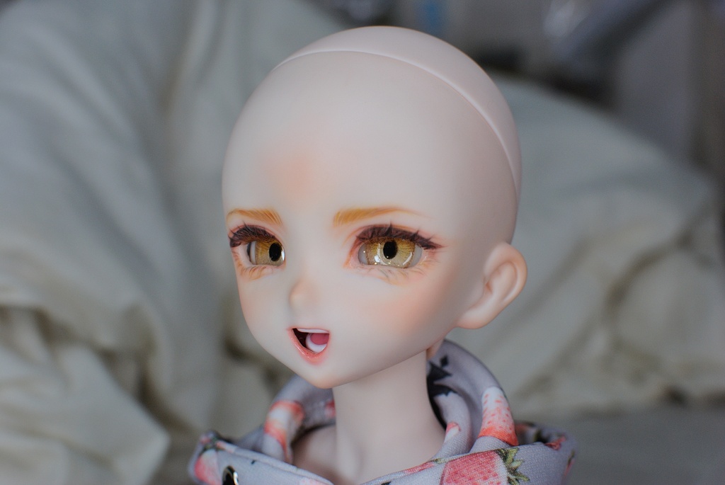 【Mecchori.】 DDH-10(SW肌)カスタムヘッド+ハンドメイドレジンアイ (ちなつ)#015