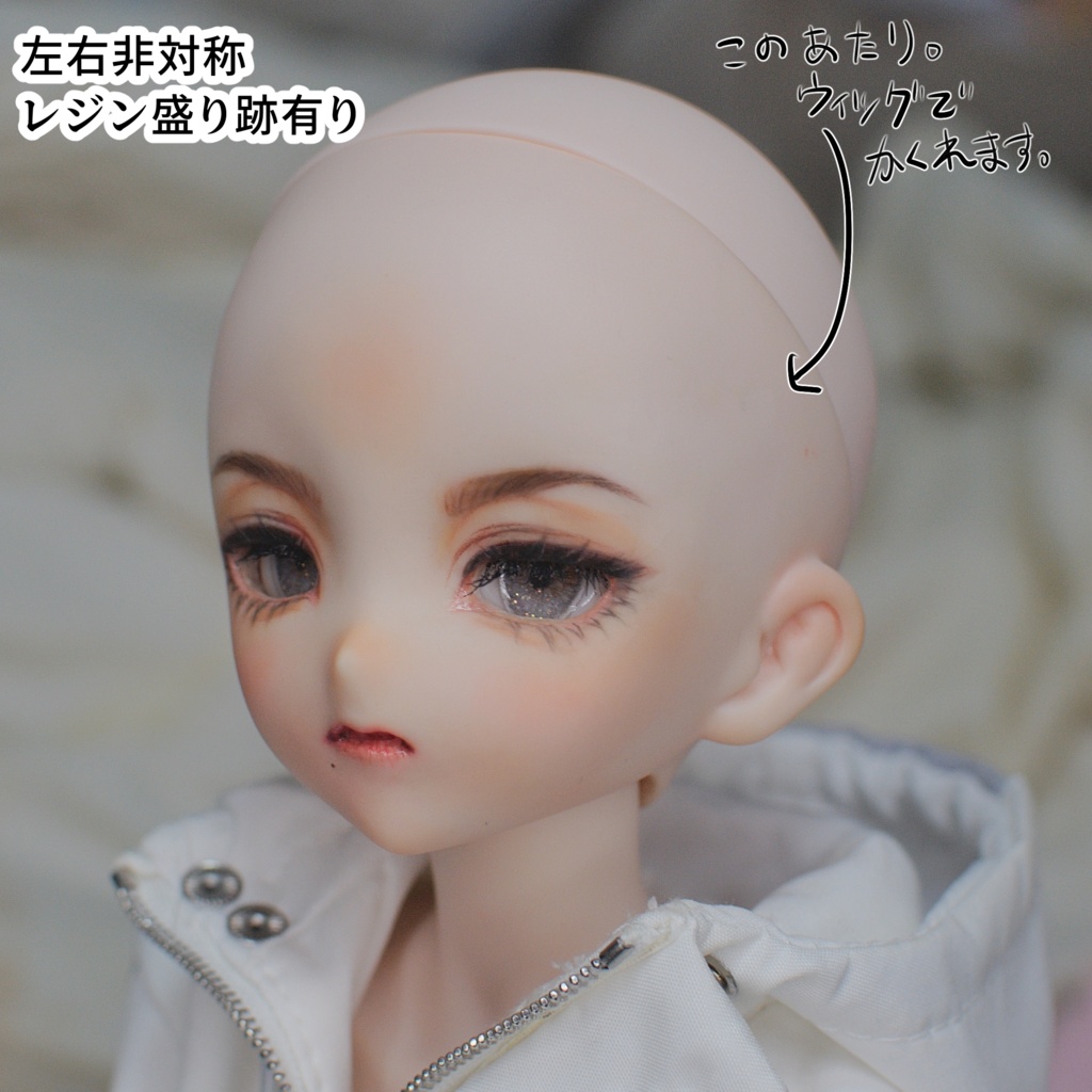 【Mecchori.】 DDH-10(SW肌)カスタムヘッド+ハンドメイドレジンアイ (いっさ）#017