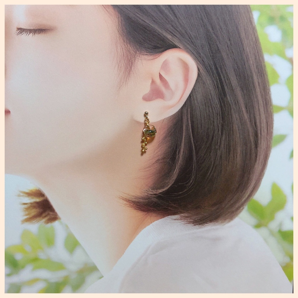 白膠木簓イメージピアス・イヤリング