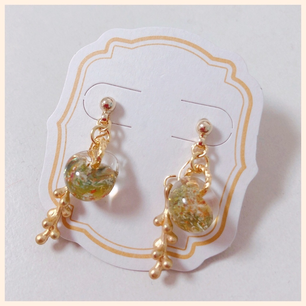 白膠木簓イメージピアス・イヤリング