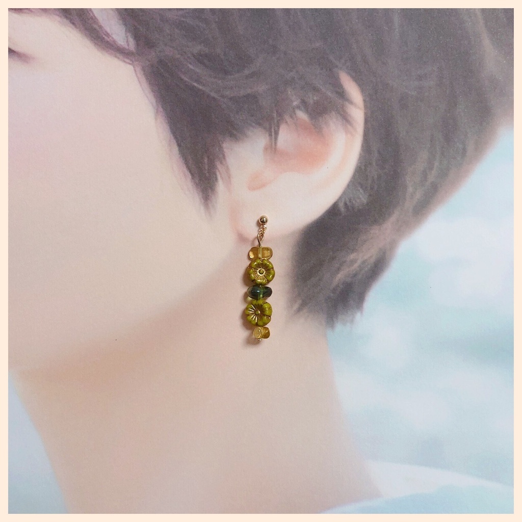 白膠木簓イメージピアス・イヤリング