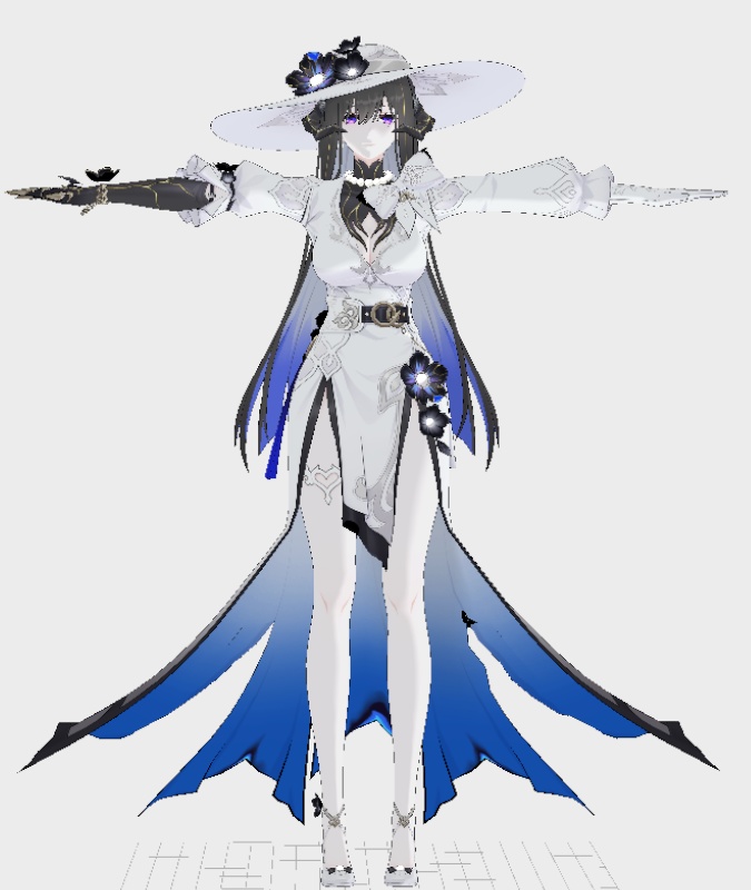 Dahlia VRM,Vroid,PMX MMD Download - mikelx3d - 2/4