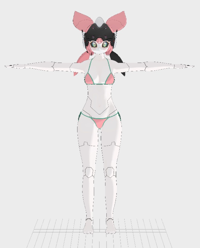 Aria Robot VRM,Vroid,PMX MMD Download - mikelx3d - 4/4