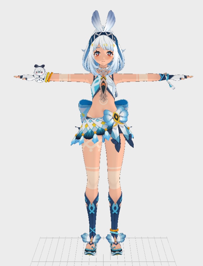 Mualani VRM,Vroid,PMX MMD Download - mikelx3d - 2/4