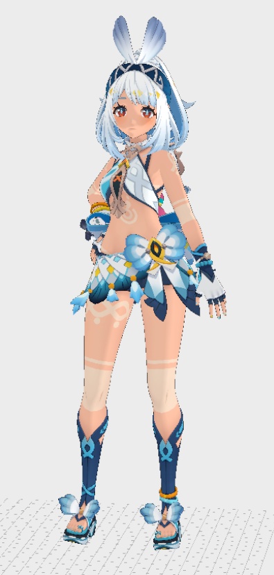Mualani VRM,Vroid,PMX MMD Download