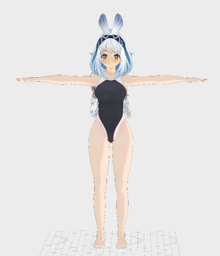 Mualani VRM,Vroid,PMX MMD Download - mikelx3d - 4/4