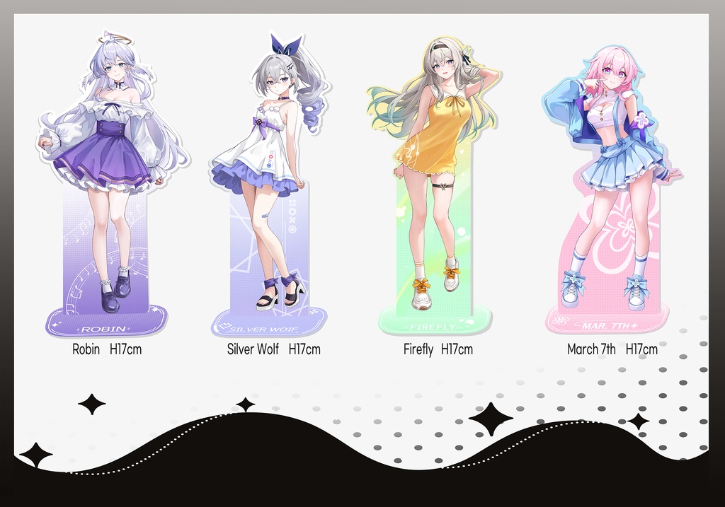 【崩壊:スターレイル】ホタル, 銀狼, ロビン, 三月なのか, ヘルタ