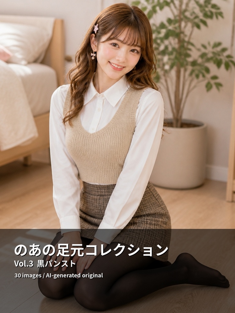 のあの足元コレクション Vol.3 - 黒パンスト 30枚 - Noa's Footwear Collection Vol.3 - Black Tights (30 images)