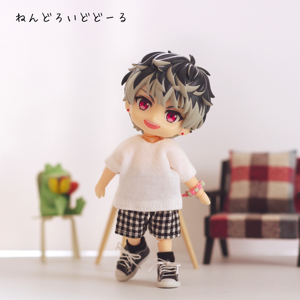 チェックショートパンツ/オビツ11・ねんどろいどどーる