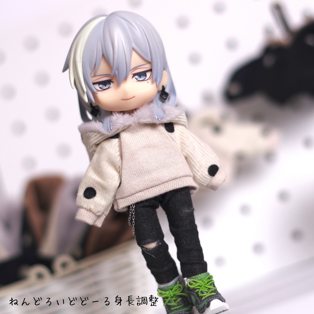 もこフードパーカー/オビツ11・ねんどろどーる