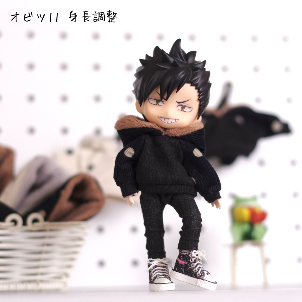 もこフードパーカー/オビツ11・ねんどろどーる