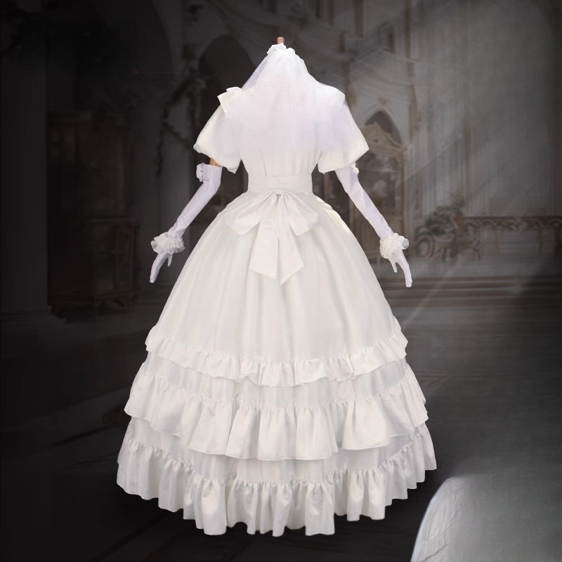 血の女王の衣装 SSR 遡及シリーズ「約束された日」 ウェディングドレス コスプレ衣装