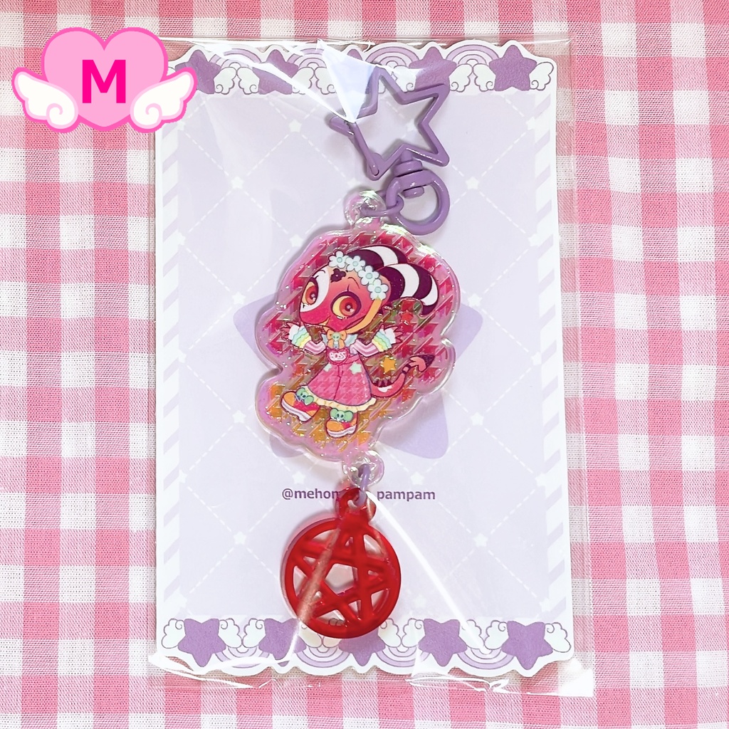 おめかしアクリルキーホルダー(HELLVA BOSS)