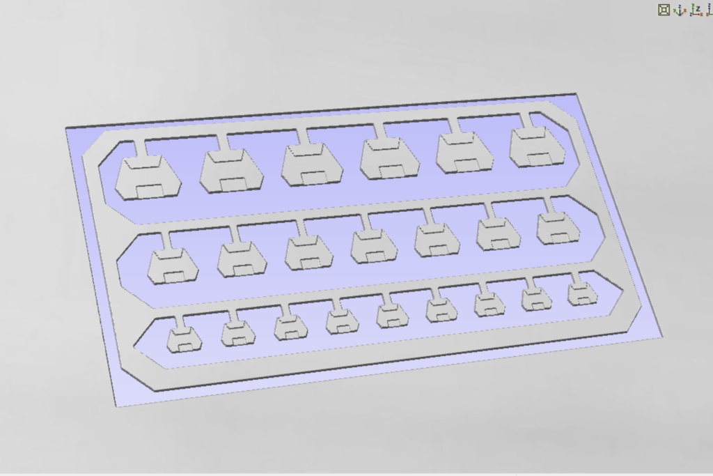 ガンプラ プラモデル 改造 改修カスタム用 ディテールアップパーツ 6角モールドパーツ① 0.5mmプラ板