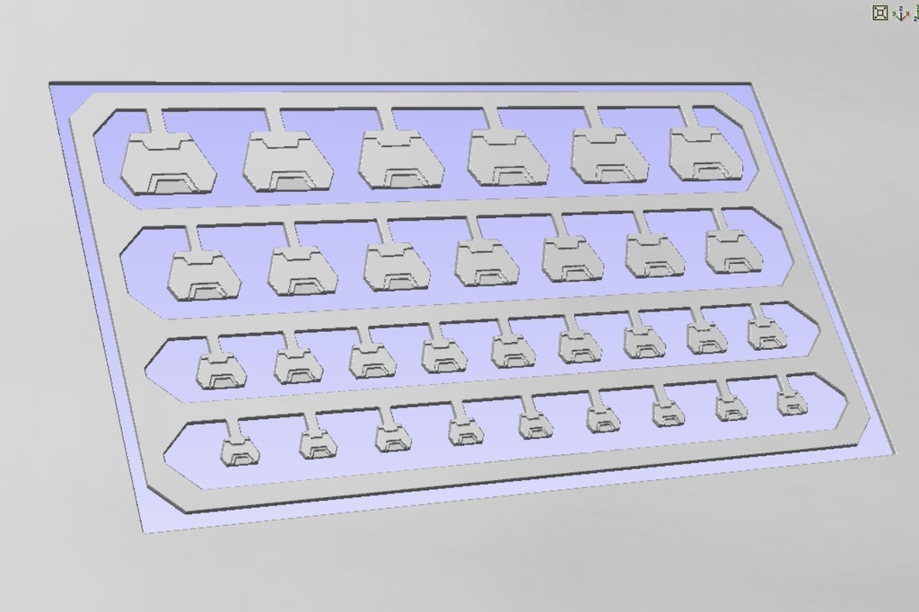 ガンプラ プラモデル 1/44～1/100等 改造 改修カスタム用 ディテールアップパーツ 6角モールドパーツ② 0.5mmプラ板