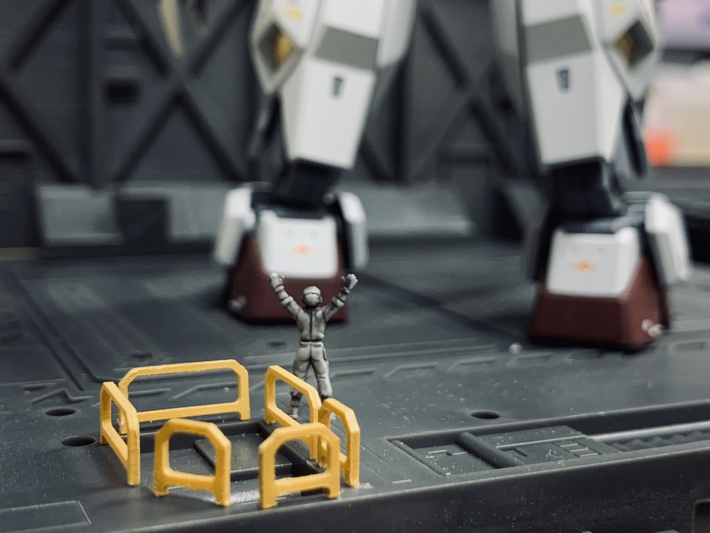 1/144 1/150 SF格納庫手摺りパーツ ガンプラ ジオラマ Nゲージ モデリングチェーンベース システムベース アクションベース等に