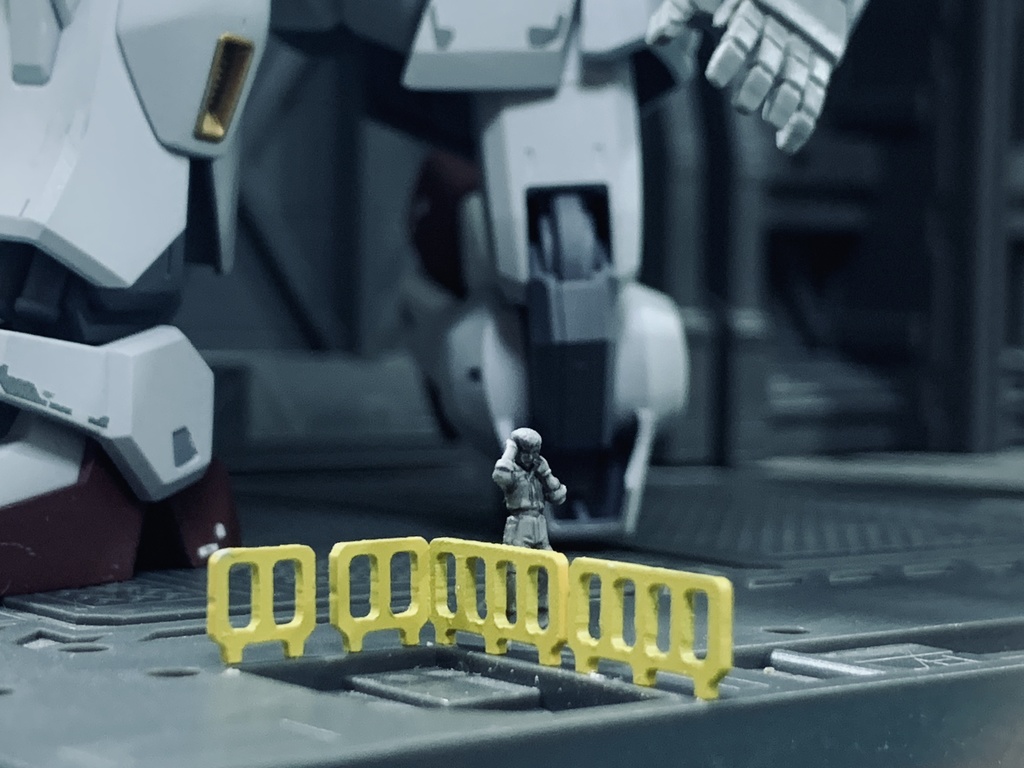 1/144 1/150 SF格納庫手摺りパーツ② ガンプラ ジオラマ 鉄道模型 Nゲージ モデリングチェーンベース システムベース アクションベース等に