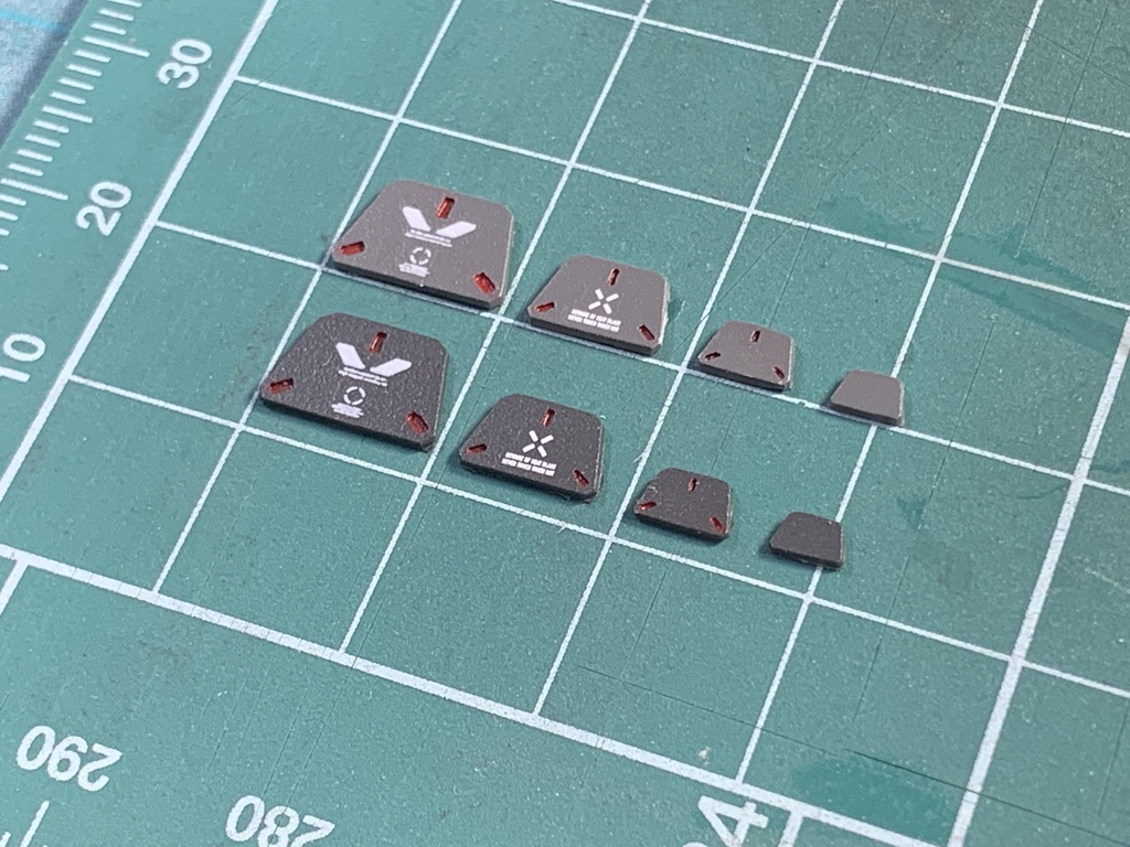 ガンプラ プラモデル 1/44~1/100等 改造 改修カスタム用 ディテールアップパーツ 8角モールドパーツ② 0.5mmプラ板