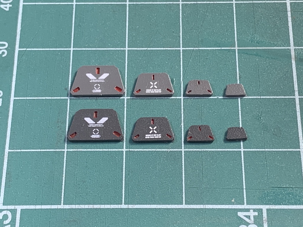 ガンプラ プラモデル 1/44~1/100等 改造 改修カスタム用 ディテールアップパーツ 8角モールドパーツ② 0.5mmプラ板