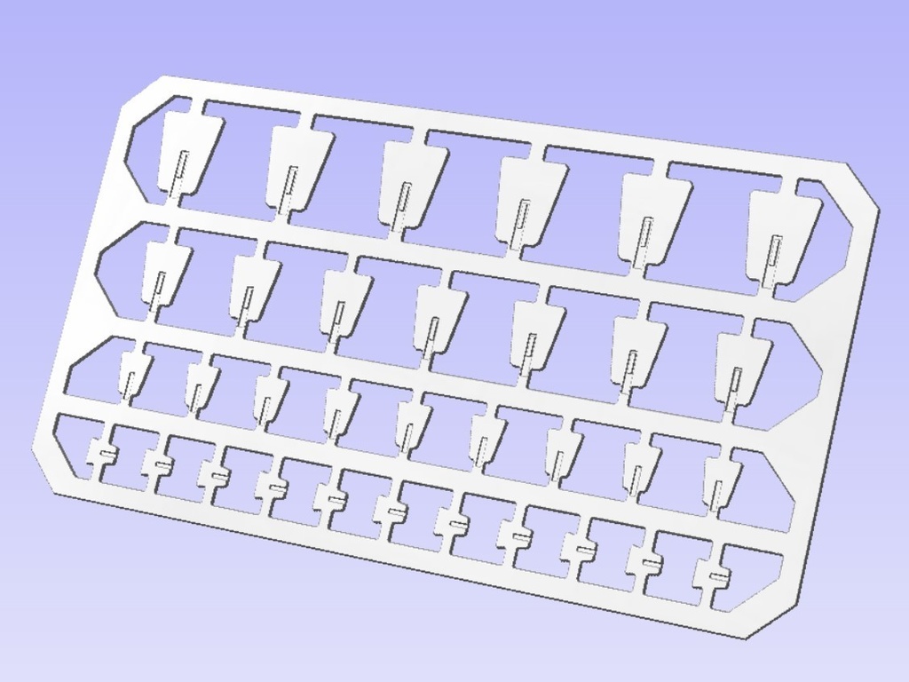 ガンプラ プラモデル 1/144 1/100 改造 改修カスタム用 ディテールアップパーツ 8角モールドパーツ③ 0.5mmプラ板