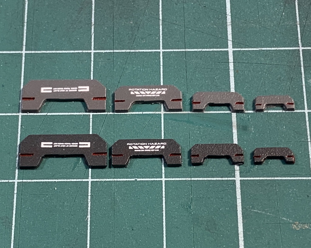 ガンプラ プラモデル 1/44 1/100 改造 改修カスタム用 ディテールアップパーツ アーマープレート① 0.5mm プラ板